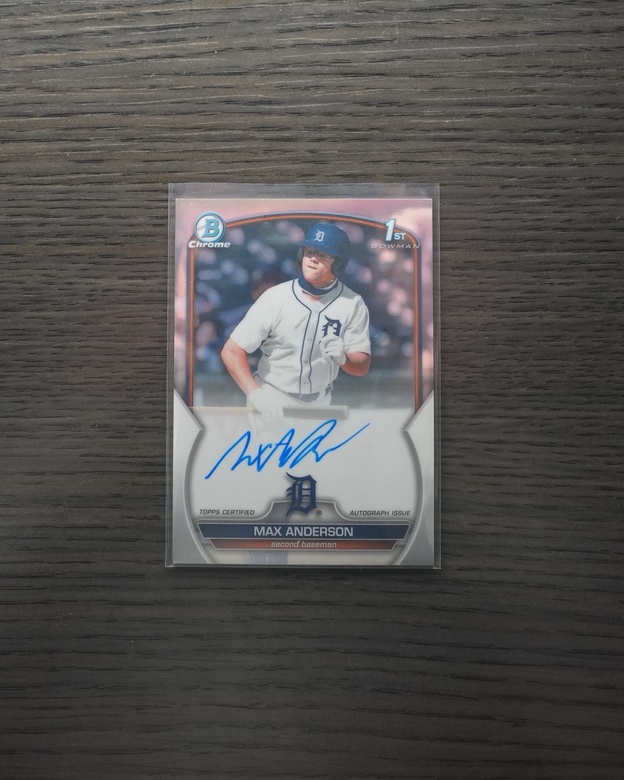 Max Anderson 2023 Bowman Chrome 1st Auto /499 Refractor #CDA-MA Tigers