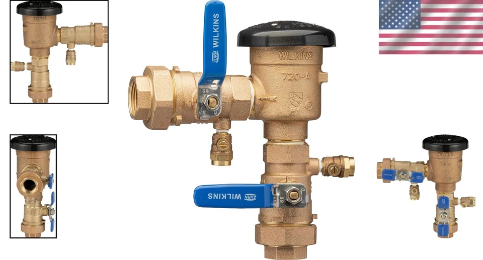 Wilkins 1" 720A Pressure Vacuum Breaker with Ball Valves - Image 2 of 4