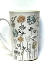 Ink Garden Bird Ceramic Stoneware Mug Spectrum Designz Blue Sky 16oz Coffee