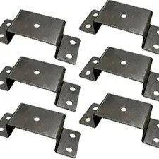 Heavy Duty Bolt-On 2x4 Steel Stake Pockets for Trailer & Truck (6)