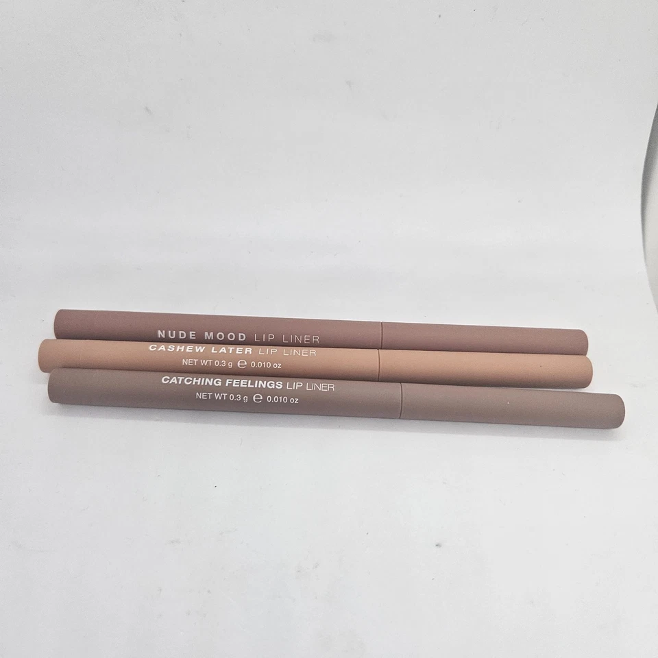 3x DOSE OF COLORS Lip Line- Catching Feelings- Nude Mood- Cashew Later NEW - Image 4 of 4