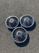 Factory 1983 To 1986 Olds Ciera 14 Inch Locking Wire Spoke Hubcaps Wheel Covers