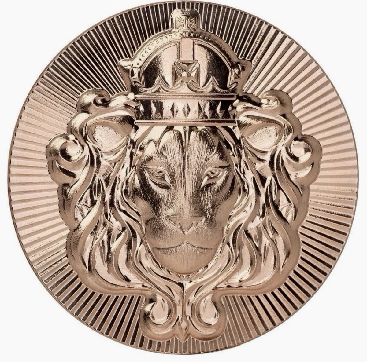Scottsdale Mint 1oz .999 Copper Stacker Round - Silver Lion Style