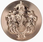 Scottsdale Mint 1oz .999 Copper Stacker Round - Silver Lion Style - BU