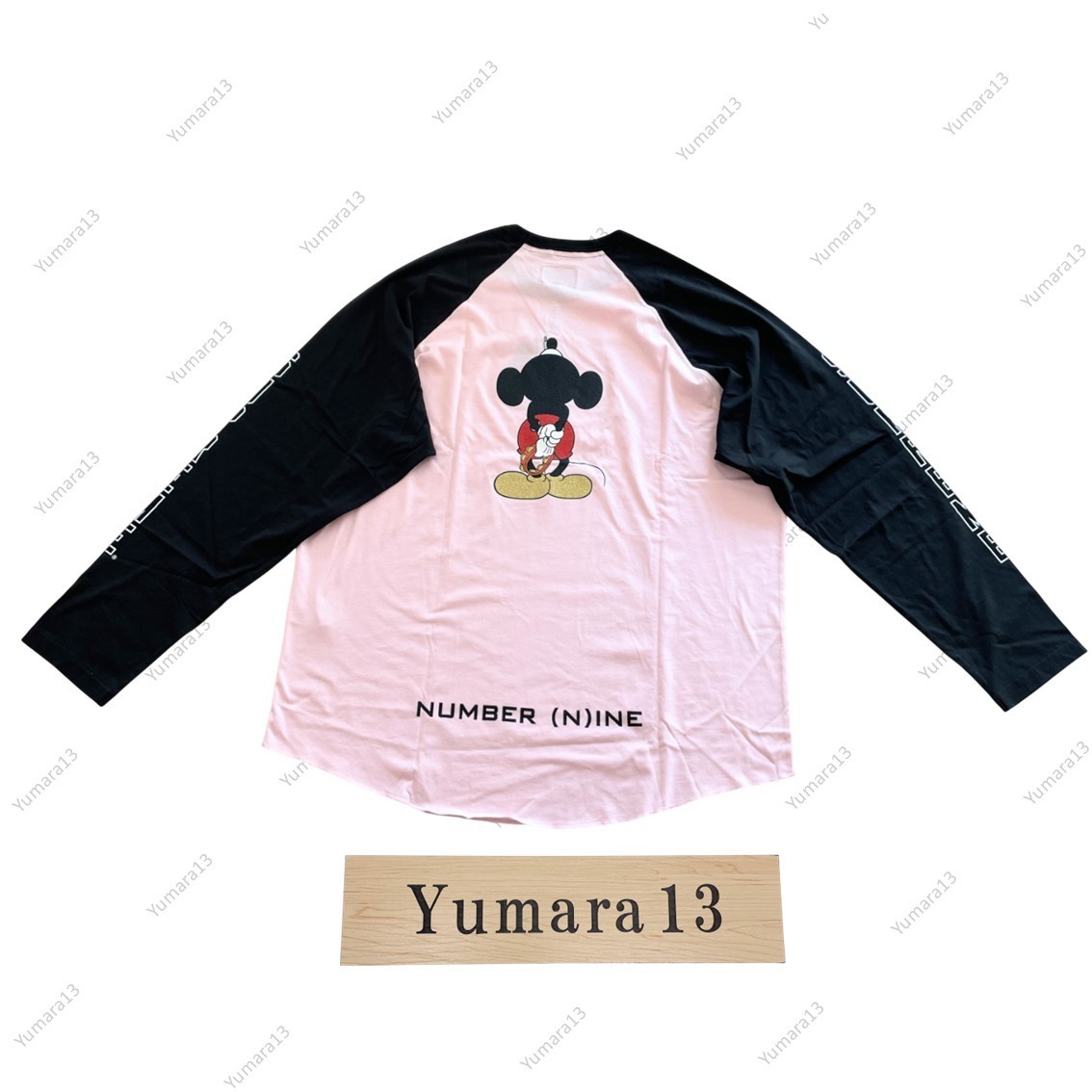 Supreme x Number (N)ine x Mickey Mouse Raglan L/S Top 2colors FW25