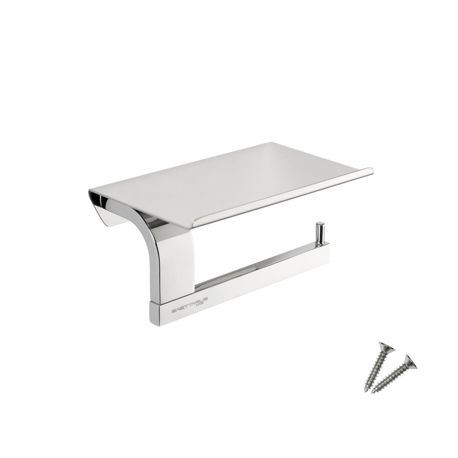 Porte-papier toilette 160S1 en acier inoxydable 304 poli brillant pour hôtel et maison