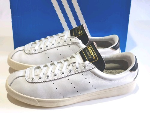 ADIDAS *LACOMBE* (DB3013) WEISS SCHWARZ HERREN LEDER SNEAKER UK 9 EU 43 1/3