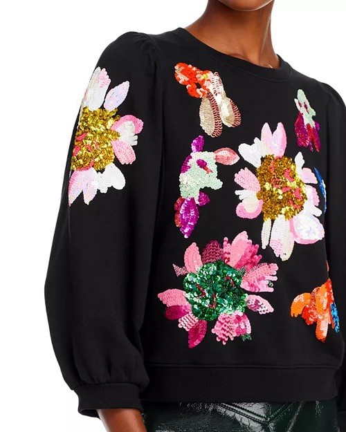 ESSENTIEL ANTWERP Enna Sequin Embroidered Sweater  Super RARE size 3 image 10