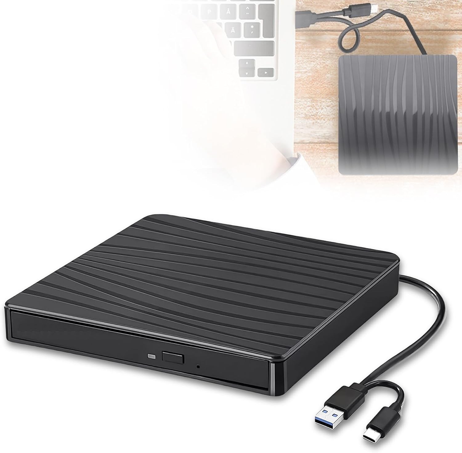 Lecteur CD externe pour retrouver vos fichiers et disques sur PC sans lecteur