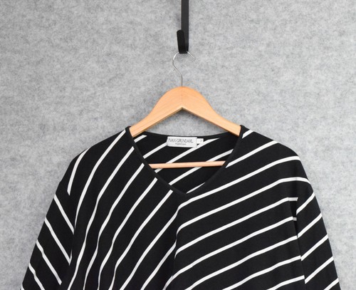 Ivan Grundahl Copenhagen Oversized Striped Crop Top Black/White Size M - Picture 9 of 14