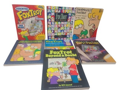 LOT of 7 Fox Trot Anthology Comic Cartoon Books By Bill Amend vintage 90s 00s