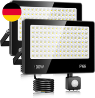 Led Strahler Mit Bewegungsmelder AußEn 100W - 2 StüCk 10000LM 6500K Kaltweiß Led