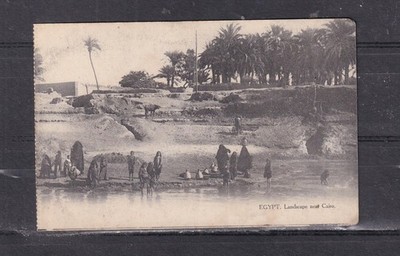 EGYPT, CAIR0, RIVER SCENE c1910 ppc., unused.