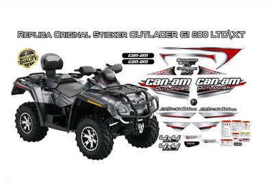BRP can-am Outlander G1 800 LTD Edition Max XT DECAL sticker Kit +Warning+engine