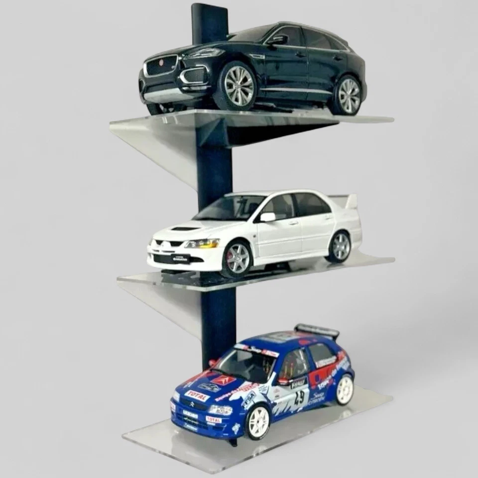 STACKABLE 1:18 DIECAST Car Wall Mounted ACRYLIC Display Shelf Toy Storage - Image 3 of 4