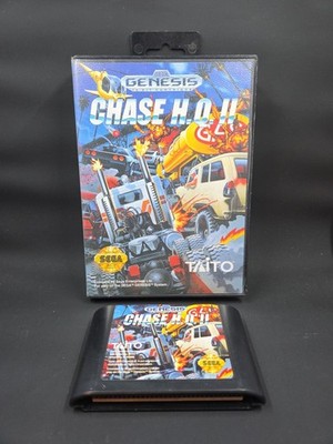Chase H.Q. II (Chase HQ 2) (Sega Genesis, 1993) Authentic Game Cartridge + Case