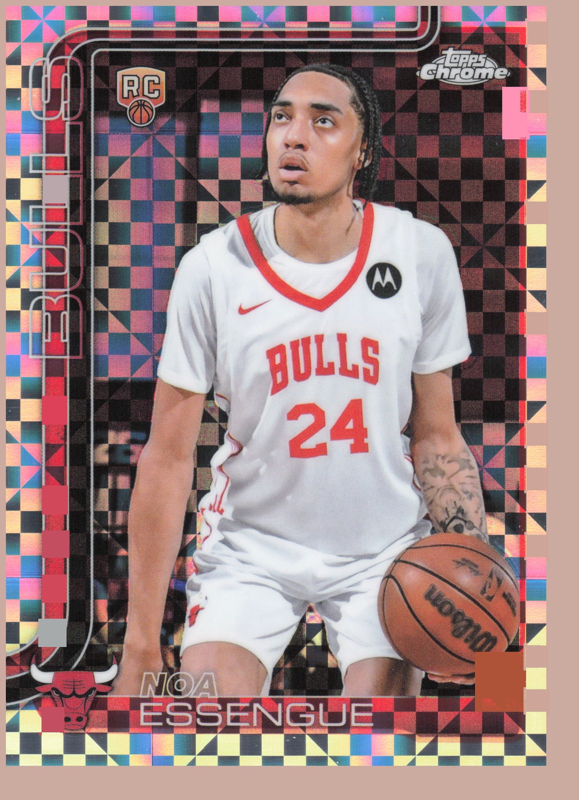 2025-26 Topps Chrome #262 Noa Essengue x-fractor