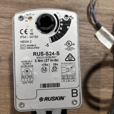 Ruskin Modulating Actuator RUS-S24-S M9203-BGB-RK7 24V AC/DC 240VAC
