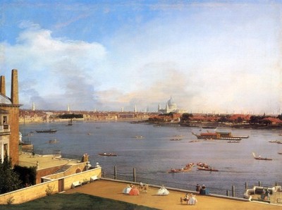 026 Giovanni A Canal - London, Thames & City from Richmond House 1747