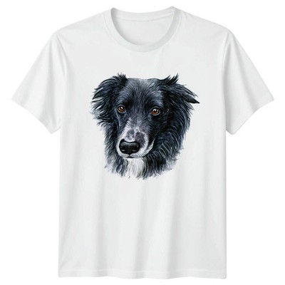Aquarell Scottish Border Collie T-Shirt Hunderasse Geschenk für Sie und Ihn