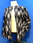 J JILL nwt PUREJILL blouse IKAT OPEN FRONT BOHO SHIRT long sleeve womens L XL — photo 2