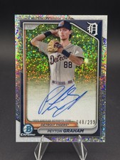 2024 Bowman Chrome - Prospect Autographs Peyton Graham Speckle Refractor /299 