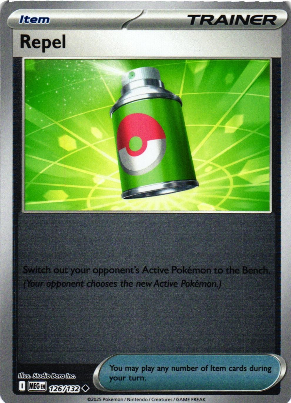 Repel Reverse Holo 126/132 ME01: Mega Evolution NM