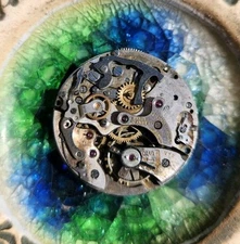 Vtg Landeron 51 Chronograph Partial Watch Movement VERY RARE for PARTS!!!