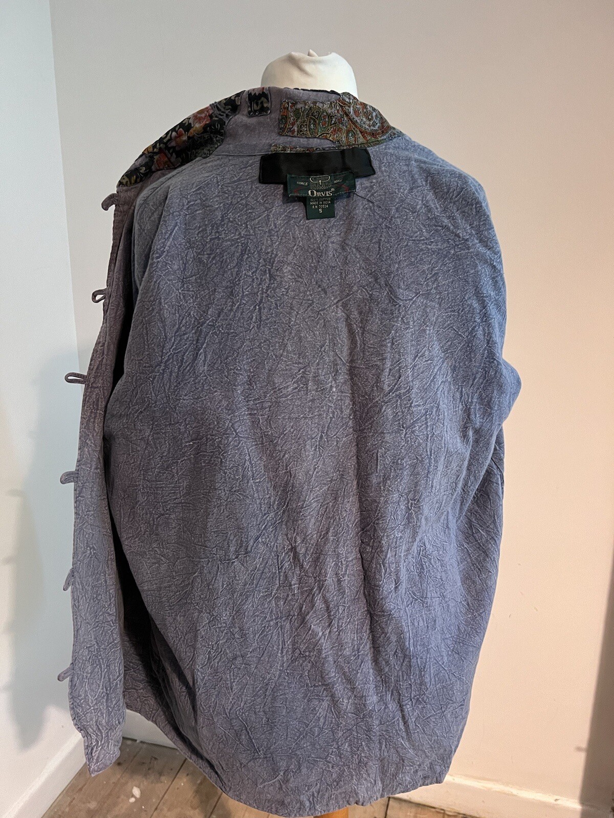 Orvis Jacket Patchwork  Elephants Native Indian S… - image 6