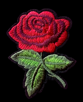 #ad Beautiful Embroidered Rose Flower iron on Patch 21 2 x 21 8 inch $2.89