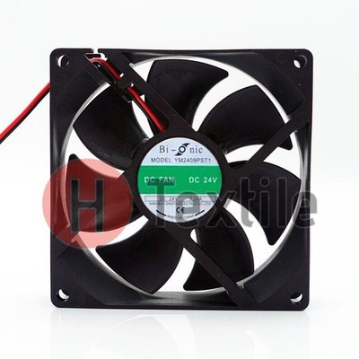 Bi-onic  Fan YM2409PST1  DC 24V 0.24A 0.35A 9CM 9025  2 Pin 1 PCS #nm