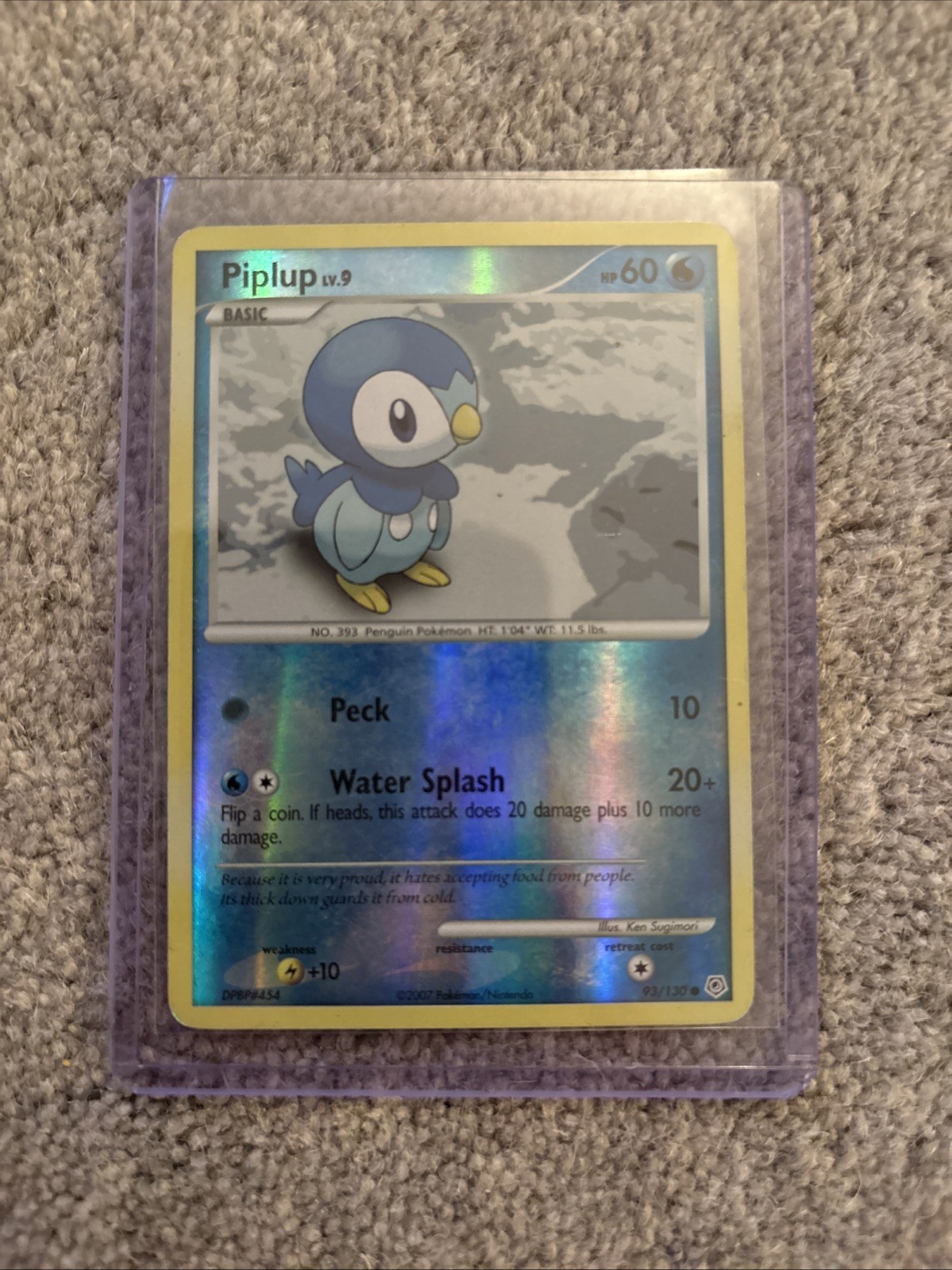 Pokémon TCG Piplup Diamond & Pearl 93/130 Reverse Holo LP