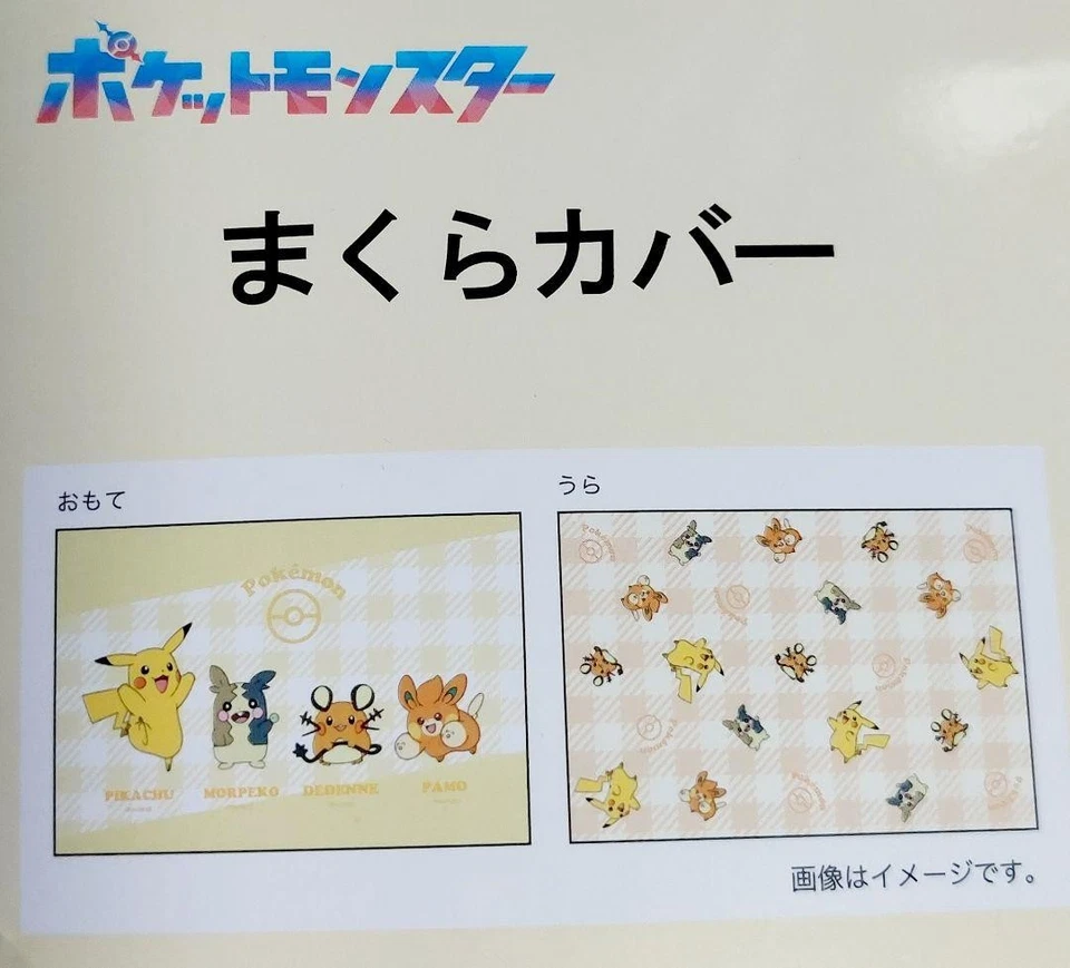Copricuscino Pokémon Pikachu Molpeco Dedenne Pamo Astuccio Biancheria da... - Immagine 2 di 3