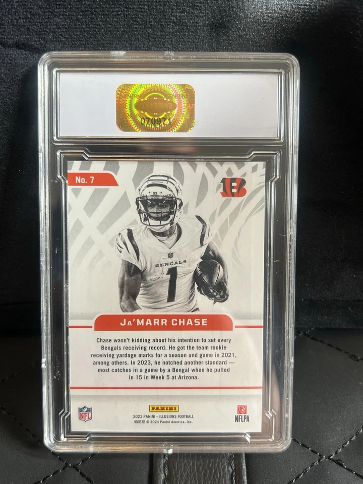 Ja'Marr Chase Amazing Card-#7 Cincinnati Bengals 2023 Panini Illusions Football - Image 2 of 2