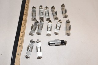 LOT OF 13 metal AA SIZE battery HOLDERS KEYSTONE ALL NOS