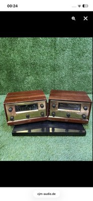 The Fisher 80 T Tube Mono Tuner Preamplifier Pair Röhren Vorverstärker