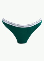 Calvin Klein Damen String Xxl Blau Turf Logobund UnterwäSche Slips
