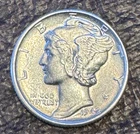 1942 P Mercury Dime Silver 10C Business Uncirculated BU MS Uncertified
