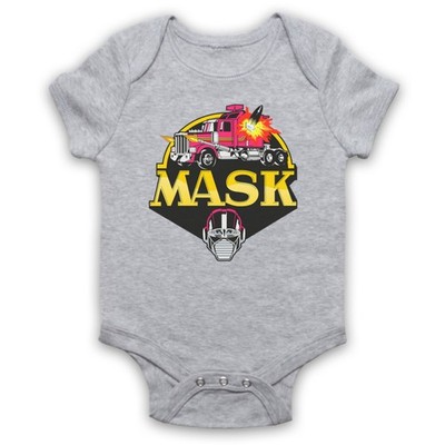 M.A.S.K Strampler Maske 80er Cartoon Logo Animation Mobile Strike Baby Grow Geschenk