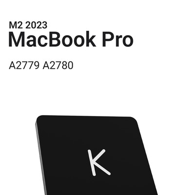Taste für MacBook Pro 2023 M2 Pro Max A2779 A2780 DE-Layout QWERTZ Scharnier