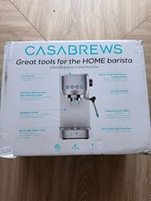 CASABREWS 3700 Essential Espresso Machine 20 Bar, Stainless Steel Cappuccino