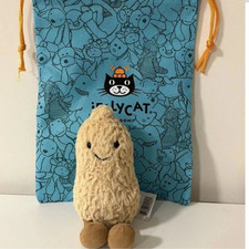 Jelly Cat Amuseabless Peanut Soft Plush Toy 15cm Collectible Gift with Tag Bag