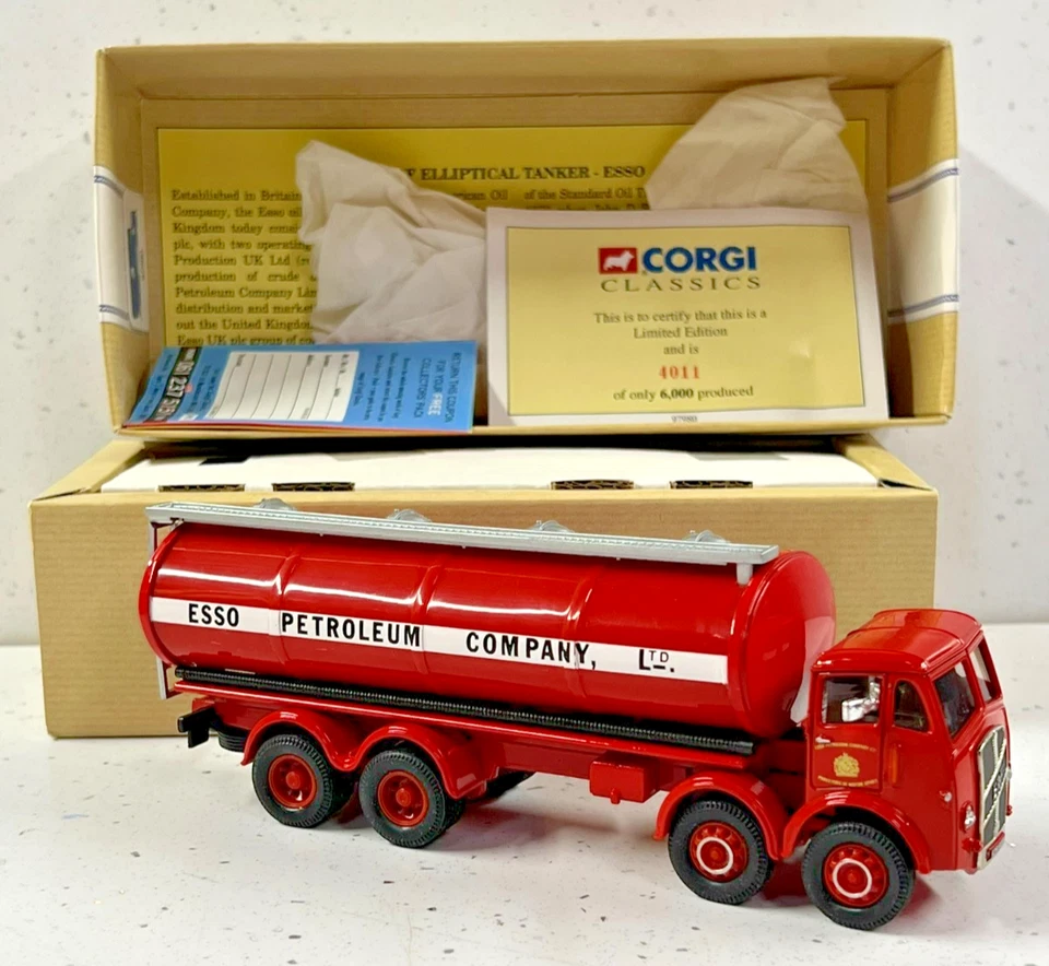 Corgi Classics 97980 ERF 8 Wheel Elliptical Tanker ESSO Petroleum Co - Boxed - Image 3 of 4