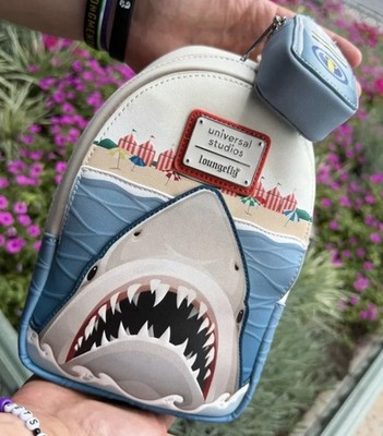 Universal Studios 2026 Jaws Shark Loungefly Crossbody Bag NEW