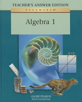 Pacemaker Algebra One Teacher Answer Second Edition 2001c by Fearon: Used