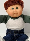 💚🧸 Cabbage Patch Kids Toys R Us Doll –  TRU  - K-1 – Auburn Hair Green Eyes