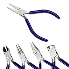 Jewelry Craft Pliers Set Round Nose Looping Tool Steel 5" With Travel Case