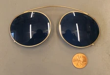 11/12.  Vintage Safilo Made in Italy 67S 51g20 Blue Clip-On Sunglasses