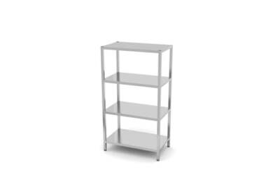 Regal mit 4 Böden - zur Selbstmontage, HENDI, Kitchen Line, 1000x600x(H)1800mm