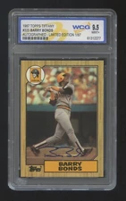 Barry Bonds 1987 TOPPS TIFFANY ROOKIE RC AUTOGRAPH #ED 48/87 WCG 9.5 MINT+ HOF ?